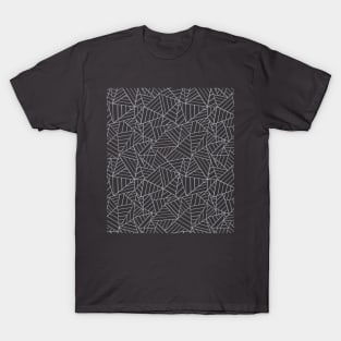 Abstract Lines New Grey T-Shirt